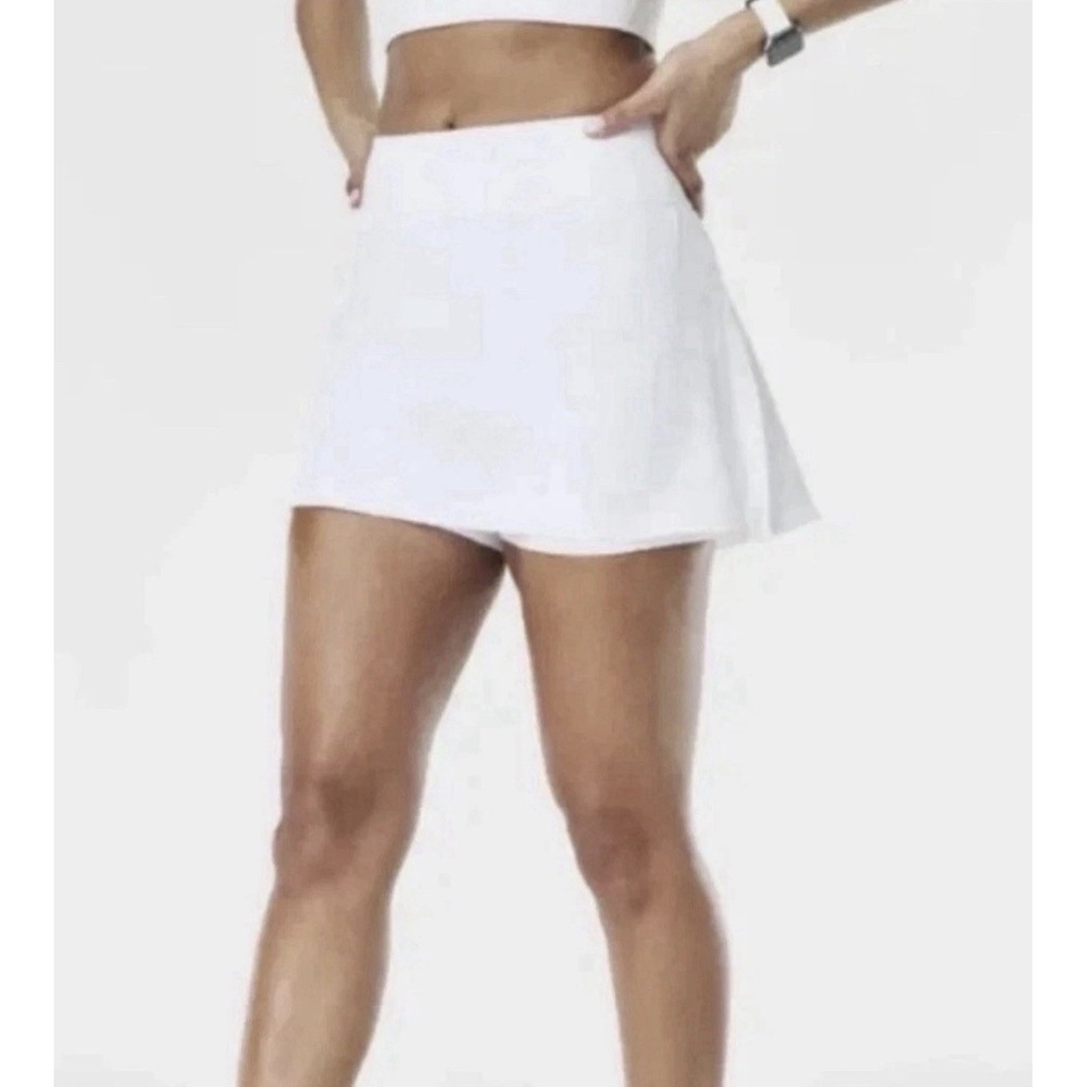 NEW Spanx Get Moving 14" Skort 50196R White Women's Size Small Spanx Skirt White